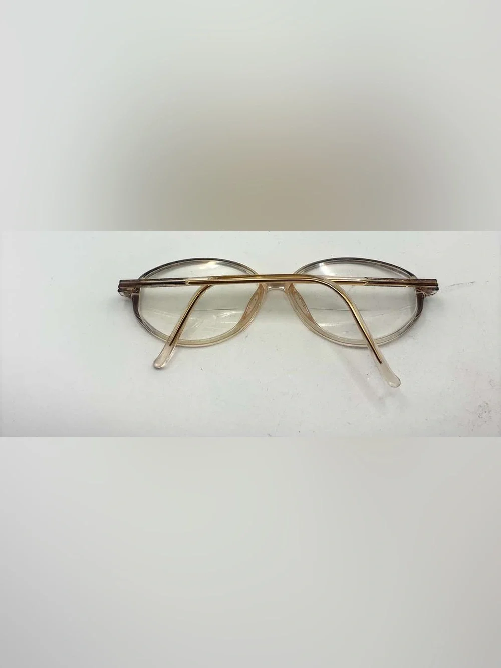 Vintage Silhouette M1911 Brown Translucent Oval Sunglasses Frames Only Austria